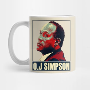 oj simpson retro color Mug